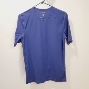 J Crew men's Navy blue Crew Neck Nylon  short sleeves tshirt size M